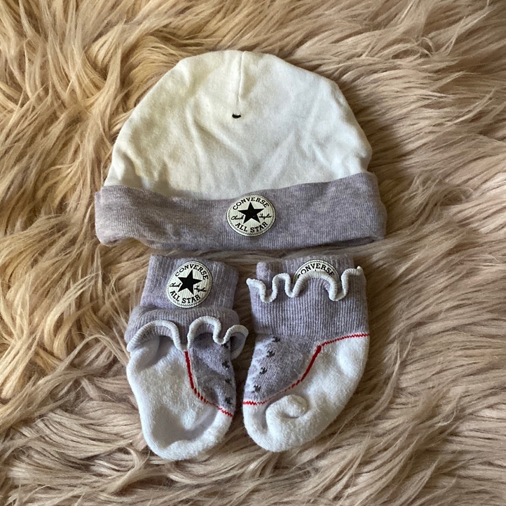 Converse Baby Hat & Socks